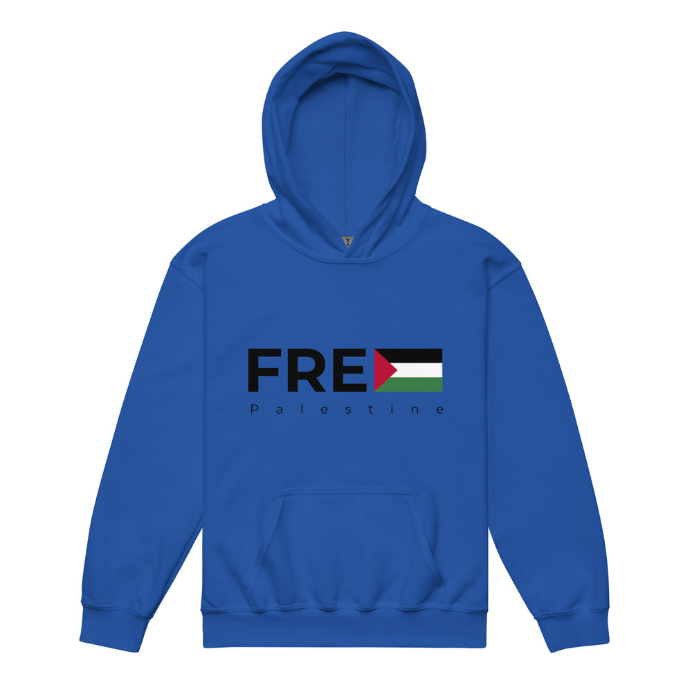 Youth heavy blend hoodie - Free Palestine, Royal