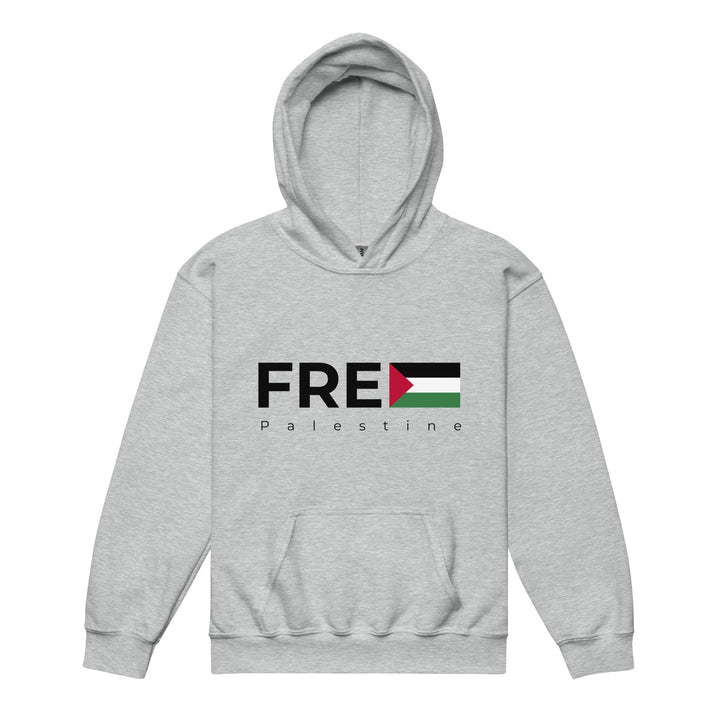 Youth heavy blend hoodie - Free Palestine, Sport Grey
