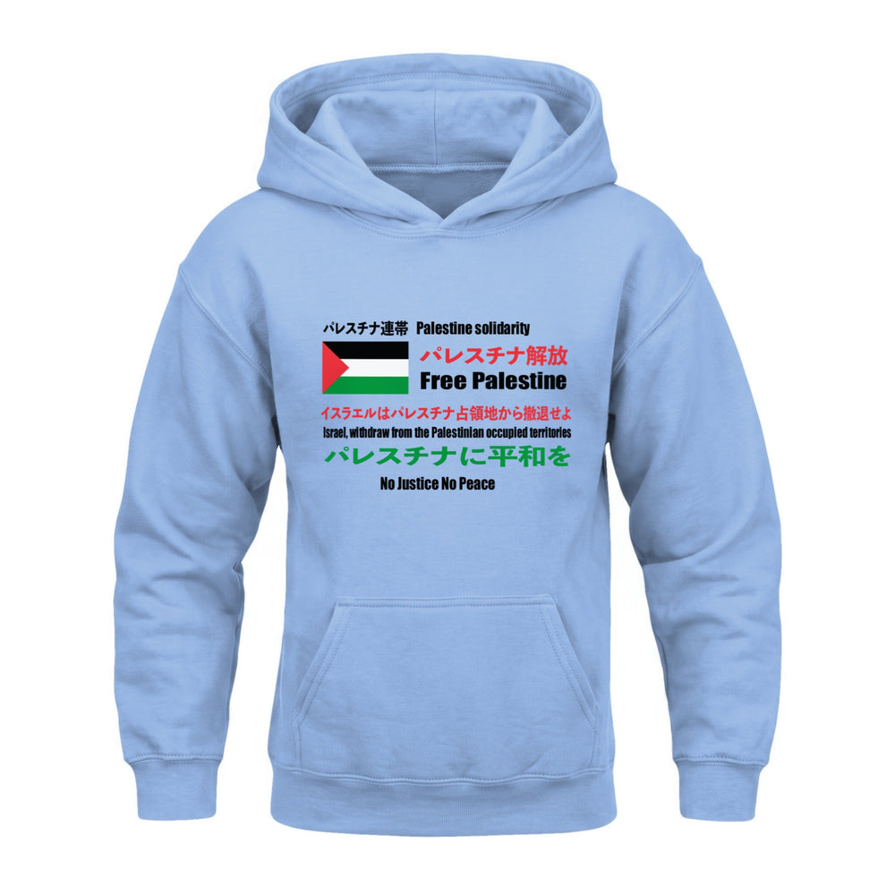 Youth Heavy Blend Hoodie - Japanese Exclusive – Free Palestine, Carolina Blue