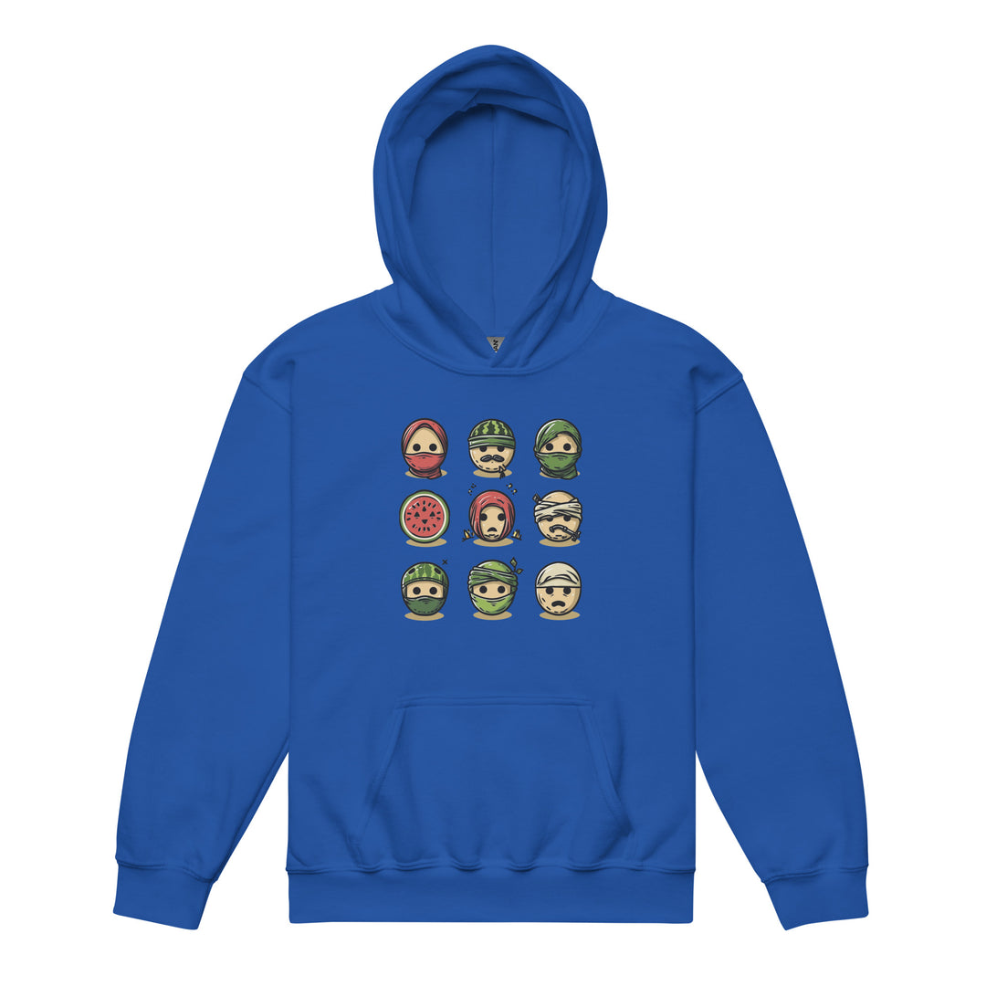 Youth heavy blend hoodie - Palestine Emoji, Royal