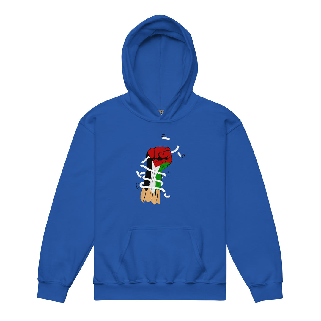 Youth heavy blend hoodie - Palestine Hand, Royal