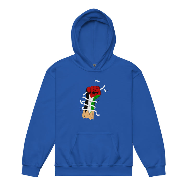 Youth heavy blend hoodie - Palestine Hand, Royal