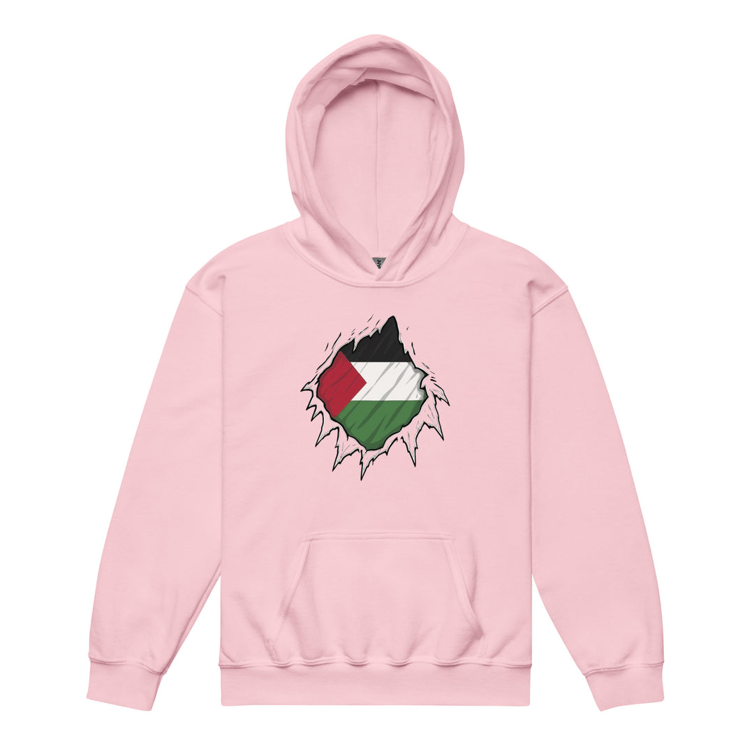 Youth heavy blend hoodie - Palestine Hero, Light Pink