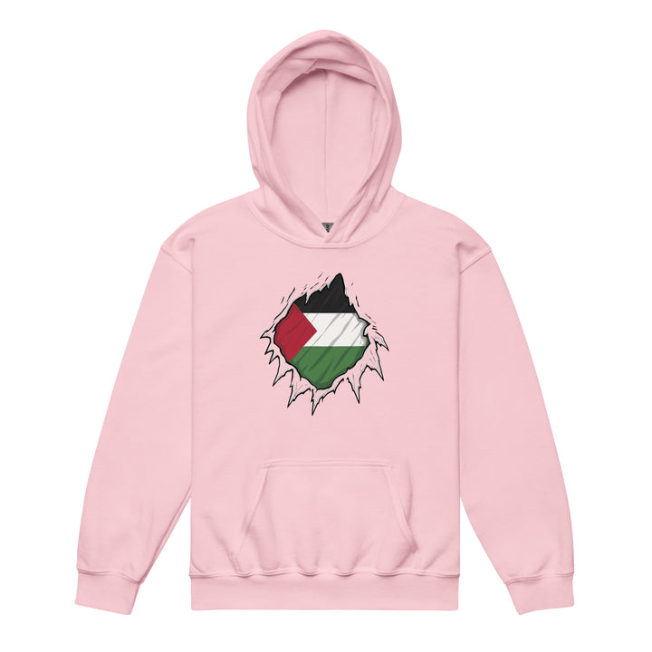 Youth heavy blend hoodie - Palestine Hero, Light Pink