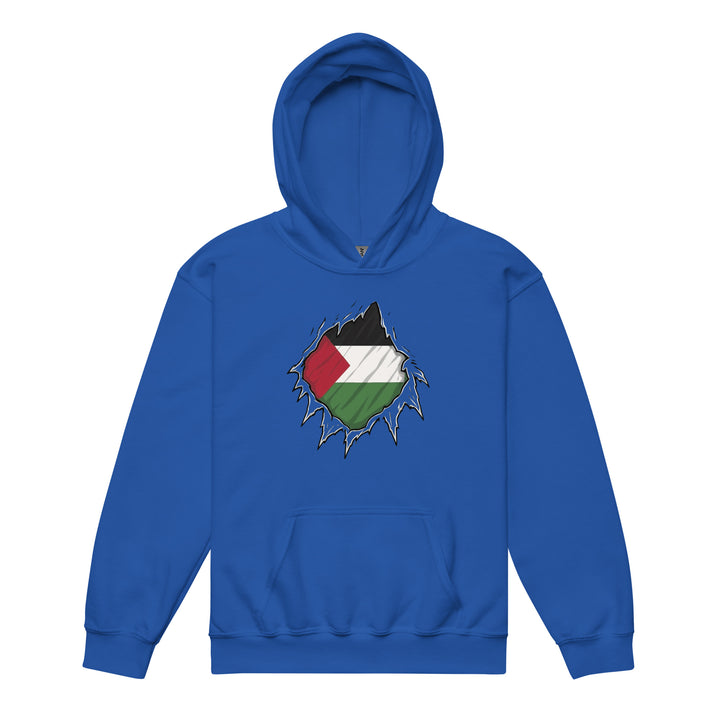 Youth heavy blend hoodie - Palestine Hero, Royal