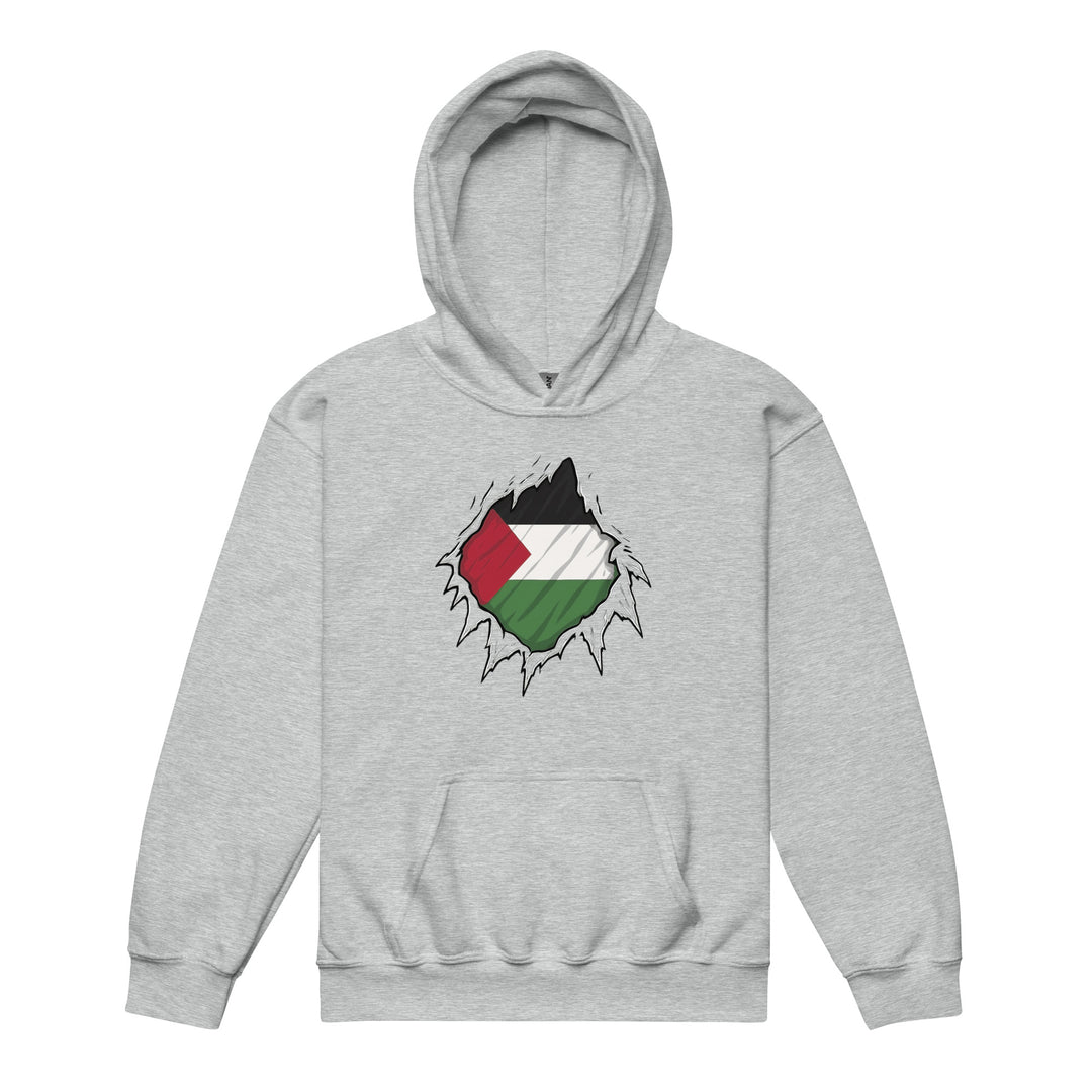 Youth heavy blend hoodie - Palestine Hero, Sport Grey