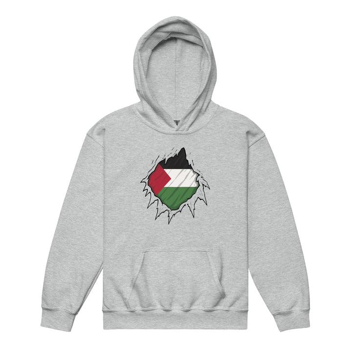 Youth heavy blend hoodie - Palestine Hero, Sport Grey