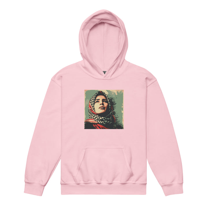 Youth heavy blend hoodie - Palestine Hope, Light Pink