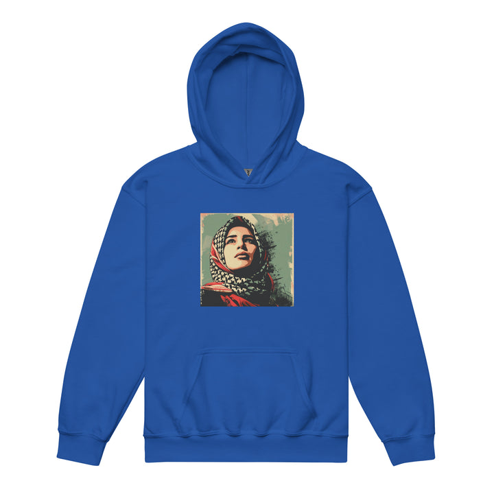 Youth heavy blend hoodie - Palestine Hope, Royal