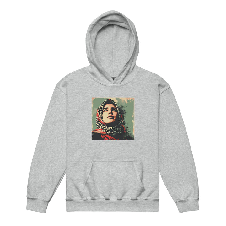 Youth heavy blend hoodie - Palestine Hope, Sport Grey