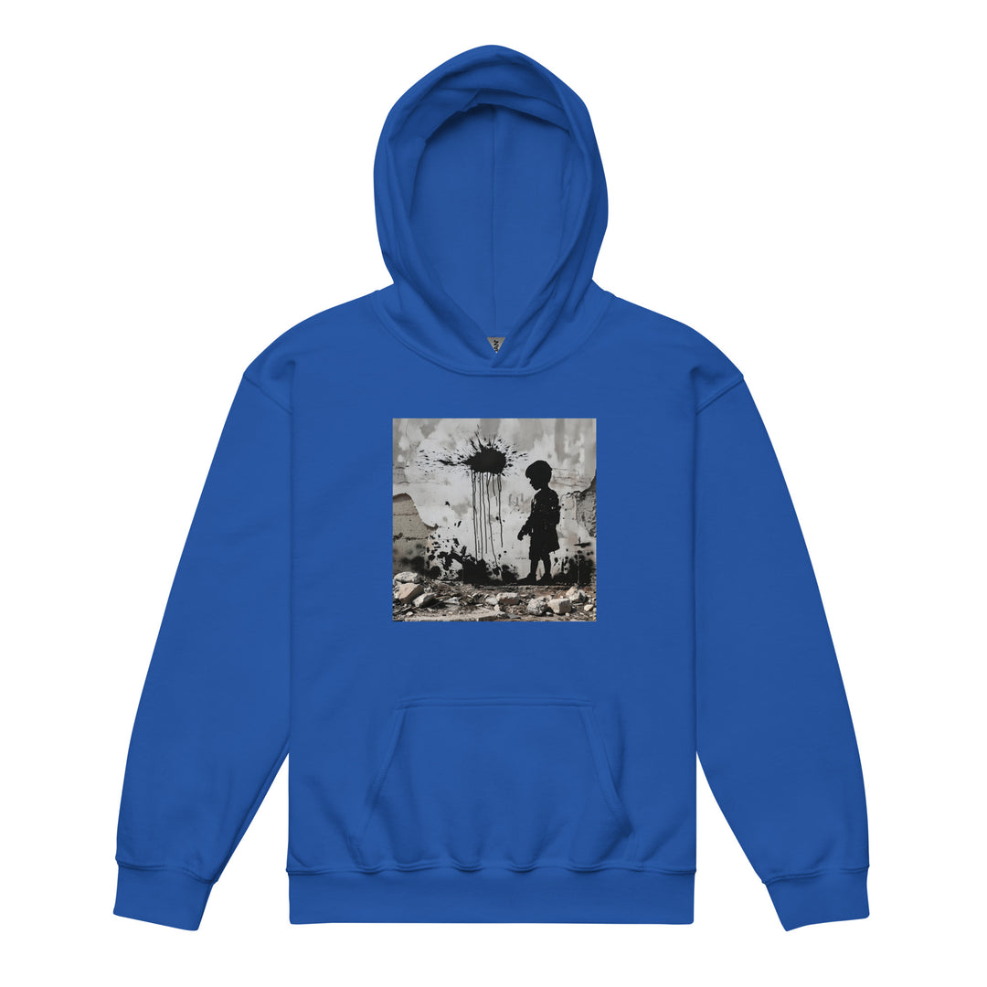 Youth heavy blend hoodie - Palestine Wall, Royal