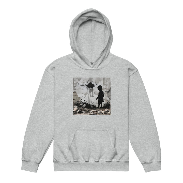 Youth heavy blend hoodie - Palestine Wall, Sport Grey