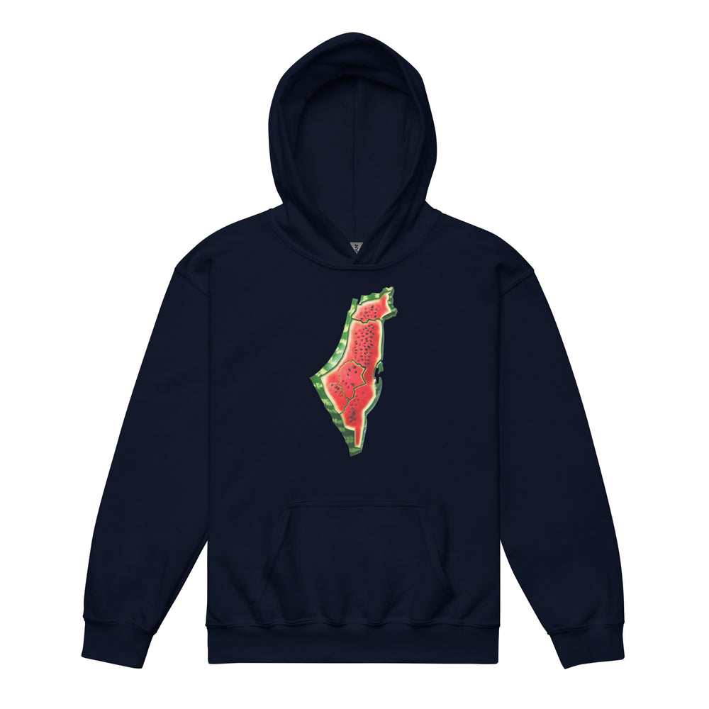 Youth heavy blend hoodie - Palestine Watermelon, Navy