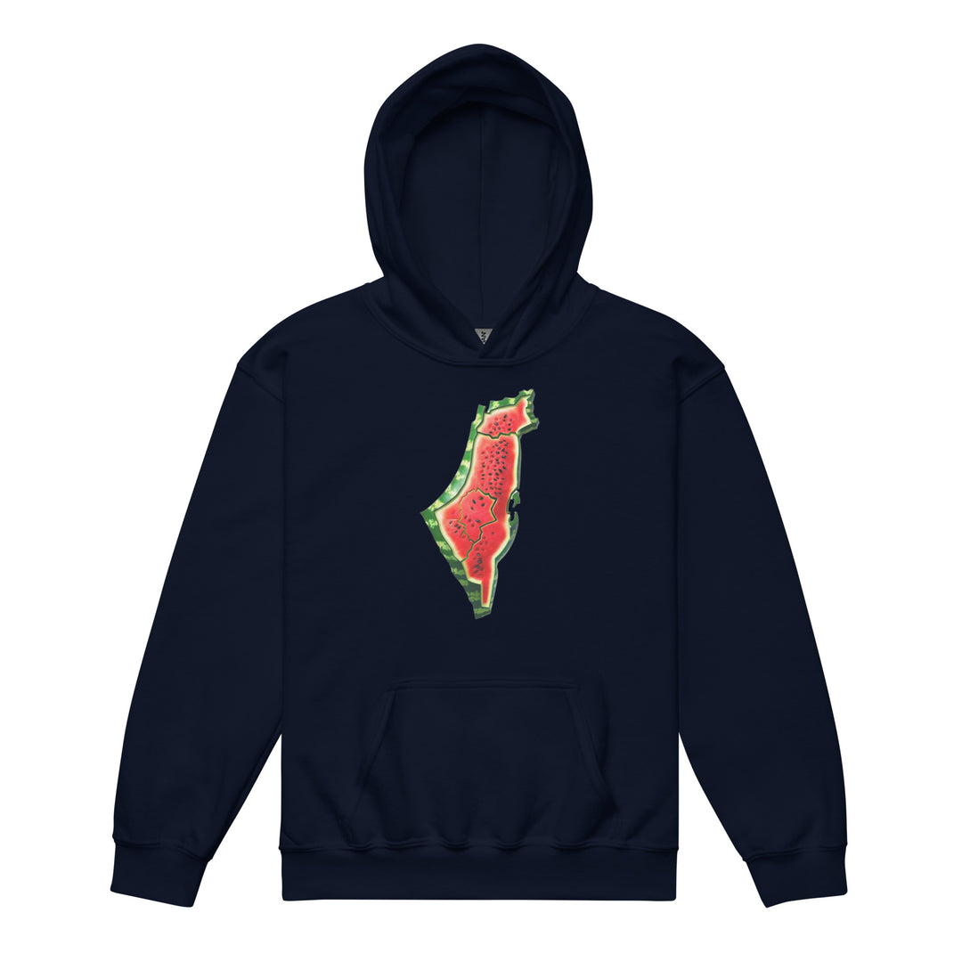 Youth heavy blend hoodie - Palestine Watermelon, Navy