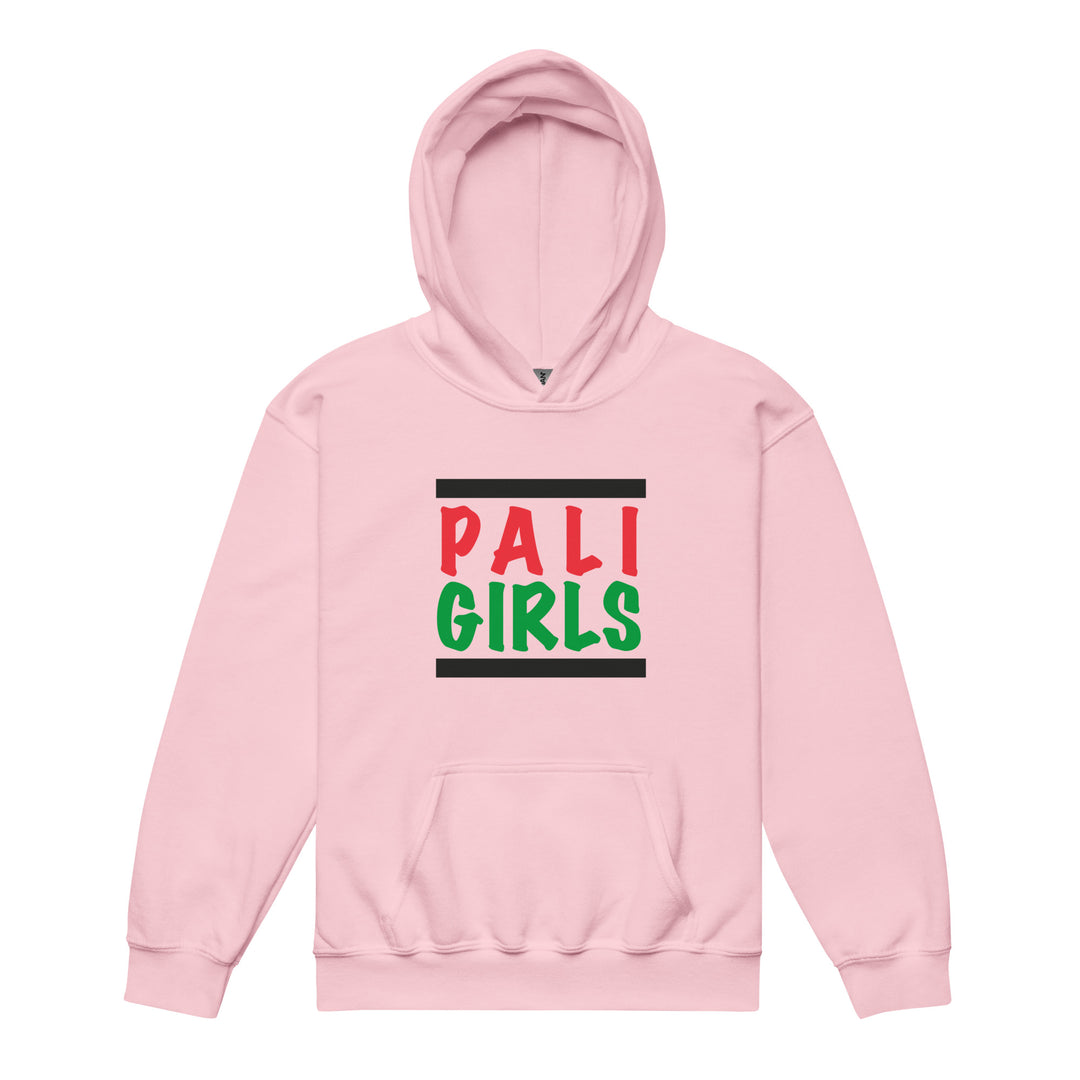 Youth Heavy Blend Hoodie - Palestinian Girls, Light Pink