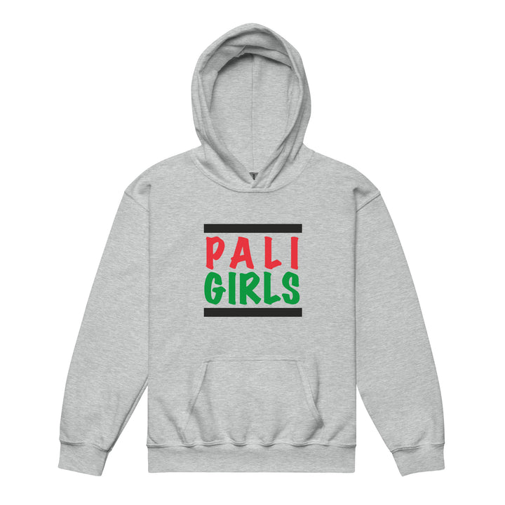Youth Heavy Blend Hoodie - Palestinian Girls, Sport Grey