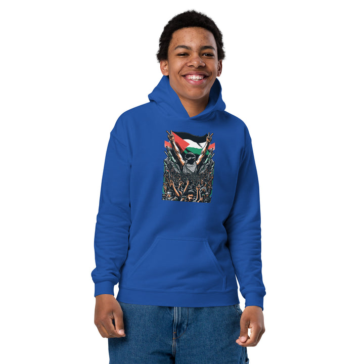 Youth heavy blend hoodie | Art by Moh