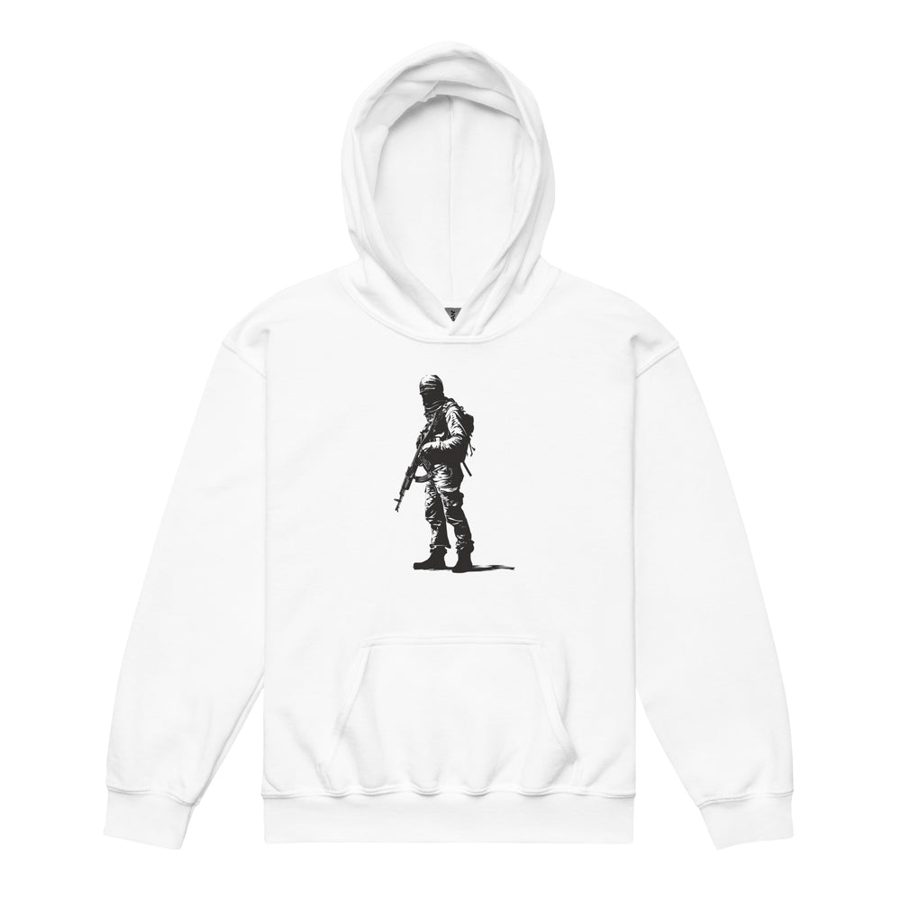 Youth heavy blend hoodie - The Fighter, White