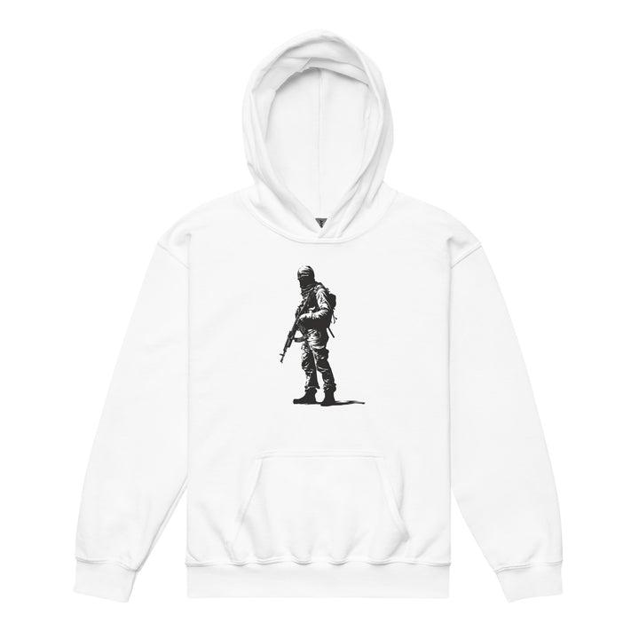 Youth heavy blend hoodie - The Fighter, White