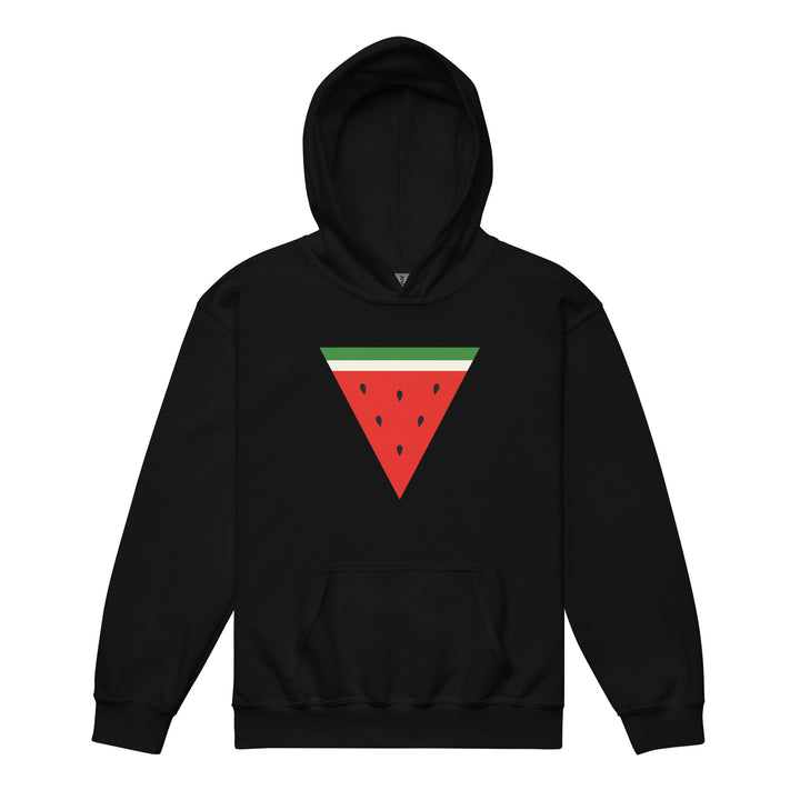 Youth heavy blend hoodie - Triangle Watermelon, Black