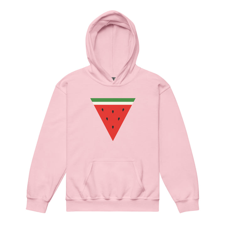 Youth heavy blend hoodie - Triangle Watermelon, Light Pink