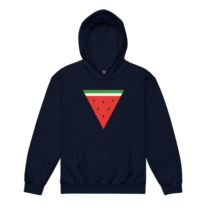 Youth heavy blend hoodie - Triangle Watermelon, Navy