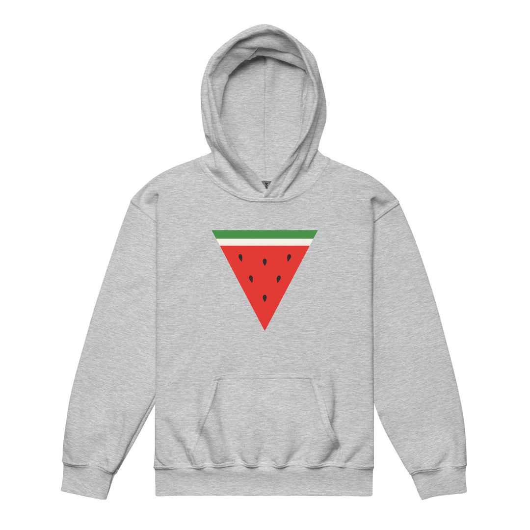 Youth heavy blend hoodie - Triangle Watermelon, Sport Grey