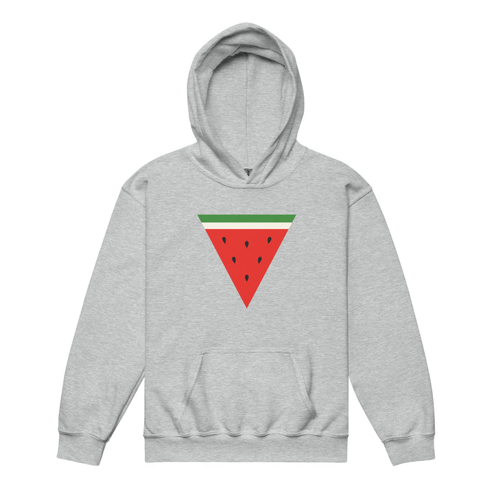 Youth heavy blend hoodie - Triangle Watermelon, Sport Grey
