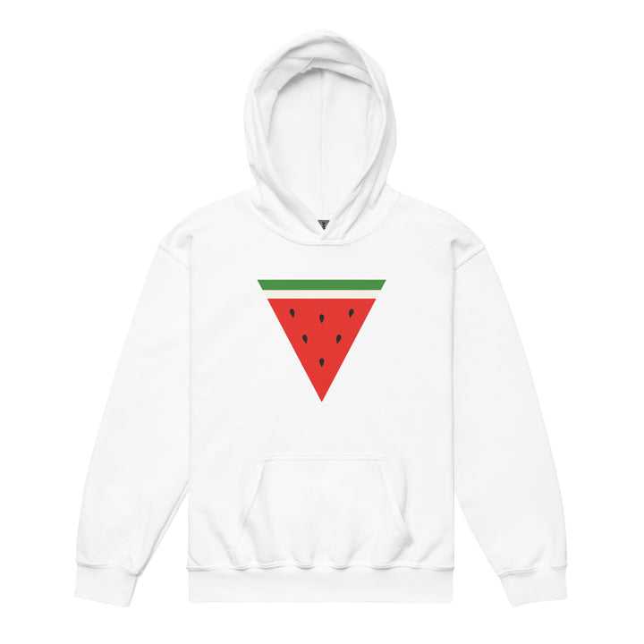 Youth heavy blend hoodie - Triangle Watermelon, White