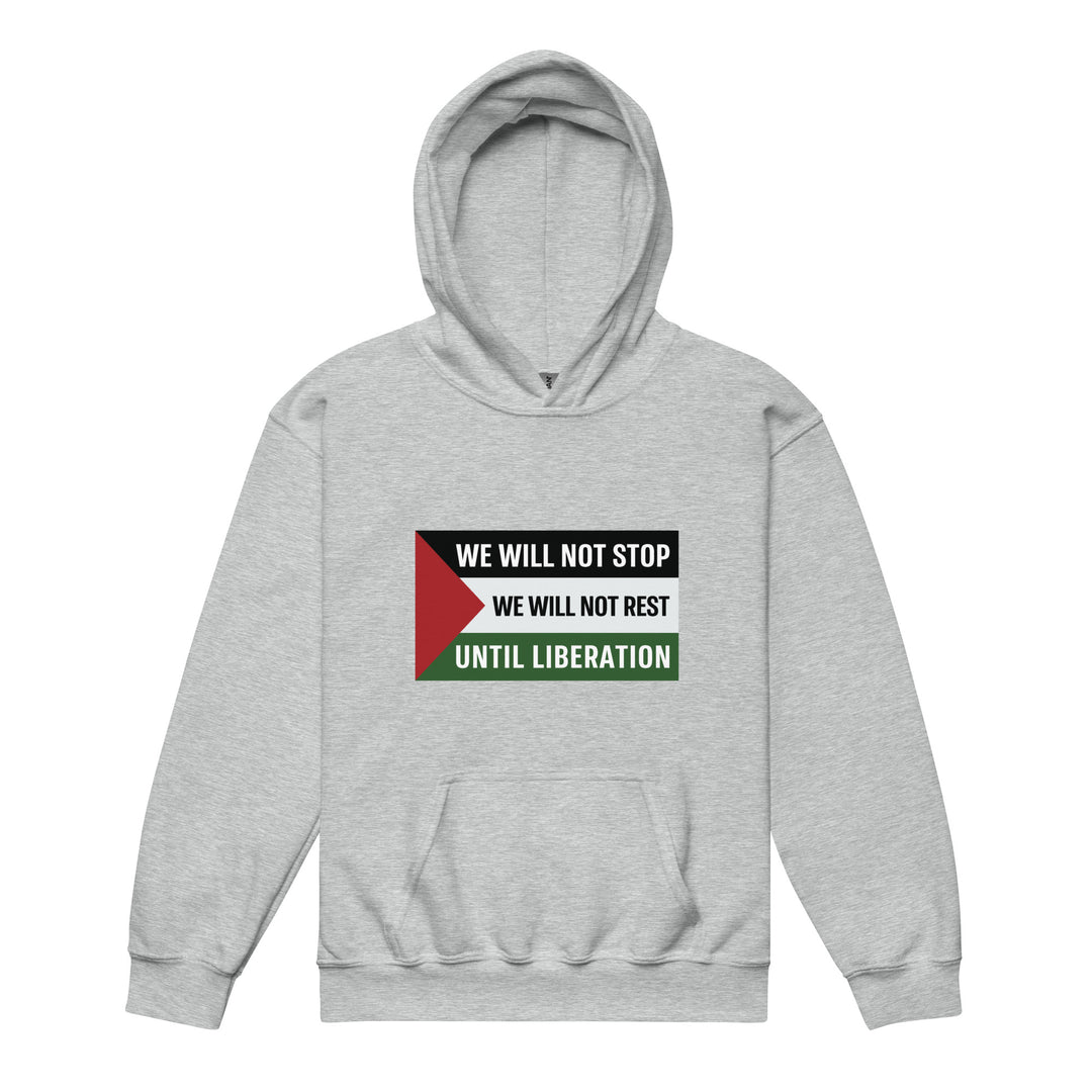 Youth Heavy Blend Hoodie - We Will Not Stop, Sport Grey