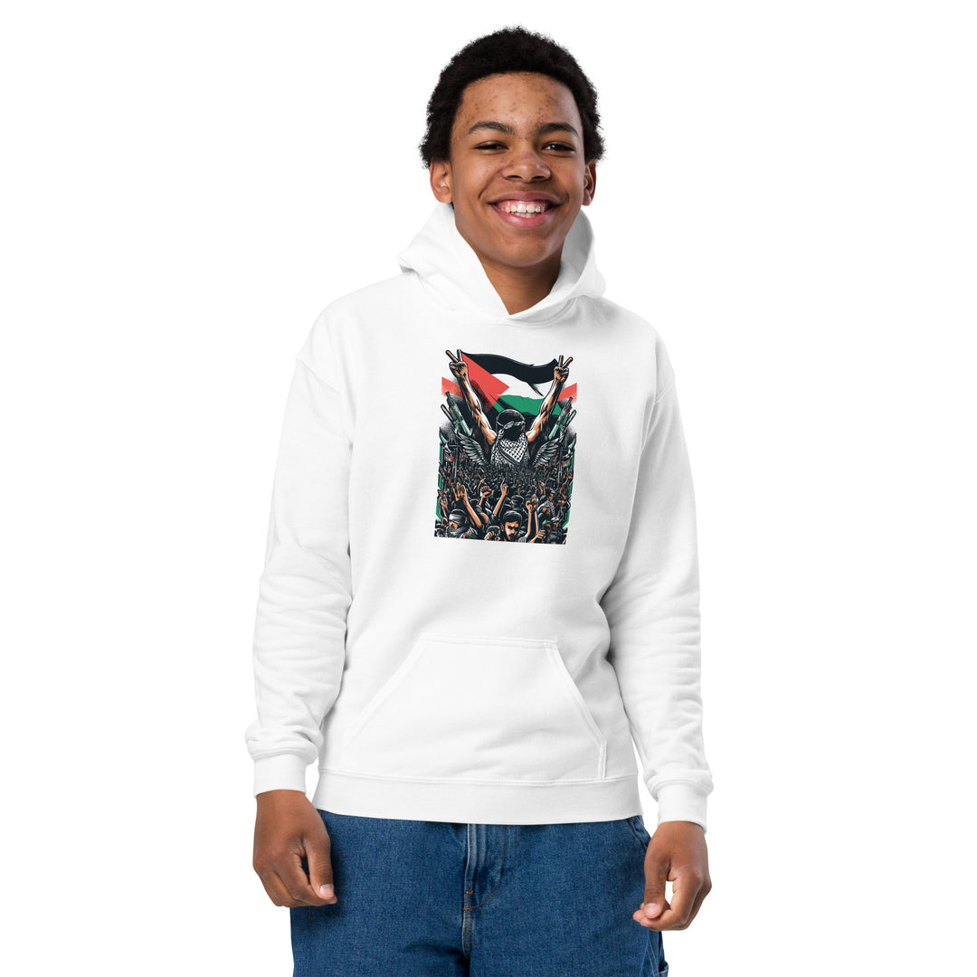 Youth heavy blend hoodie | Art by Moh