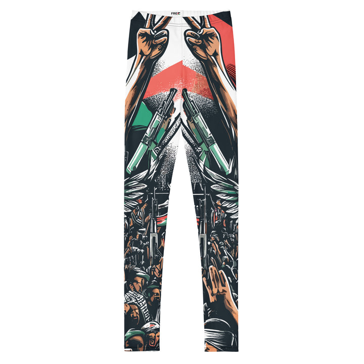 Youth Leggings - Art by Moh, White