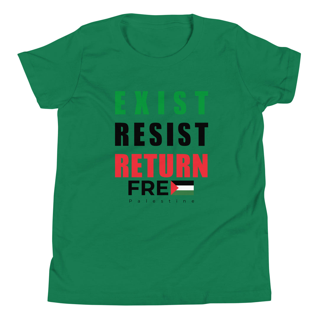Youth Short Sleeve T-Shirt - Exist. Resist. Return., Kelly