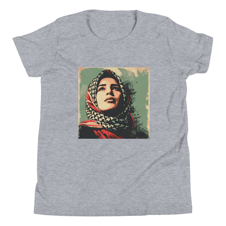 Youth Short Sleeve T-Shirt - Palestine Hope, Heather