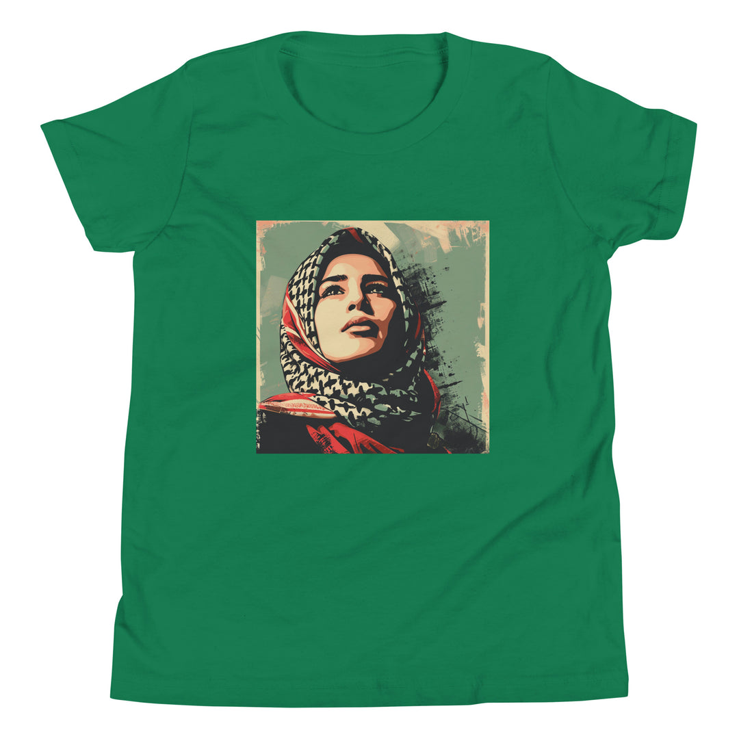 Youth Short Sleeve T-Shirt - Palestine Hope, Kelly