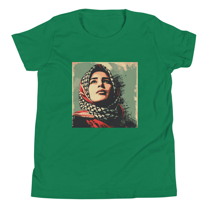 Youth Short Sleeve T-Shirt - Palestine Hope, Kelly