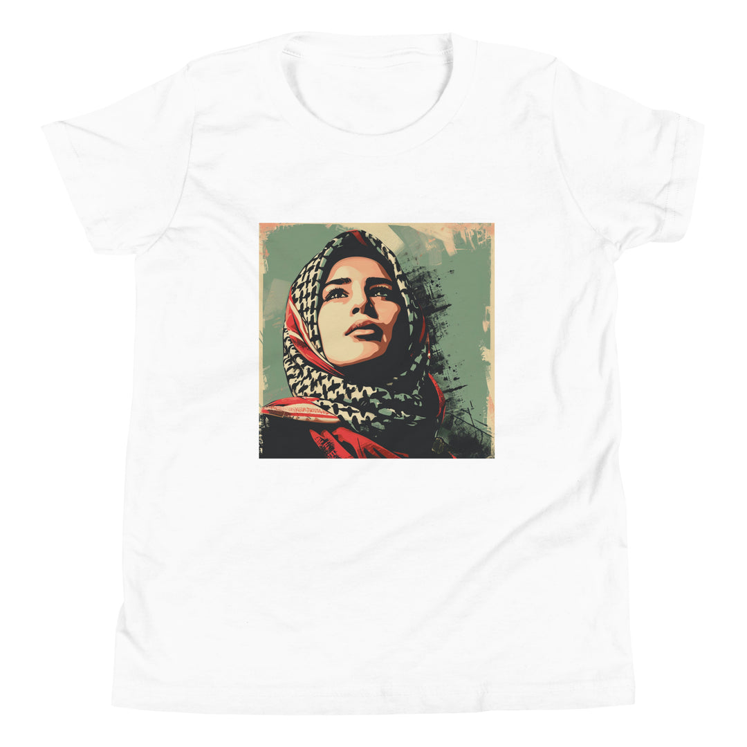 Youth Short Sleeve T-Shirt - Palestine Hope, White