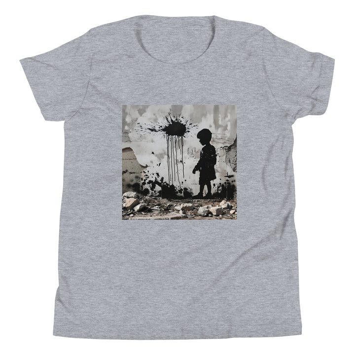 Youth Short Sleeve T-Shirt - Palestine Wall, Heather