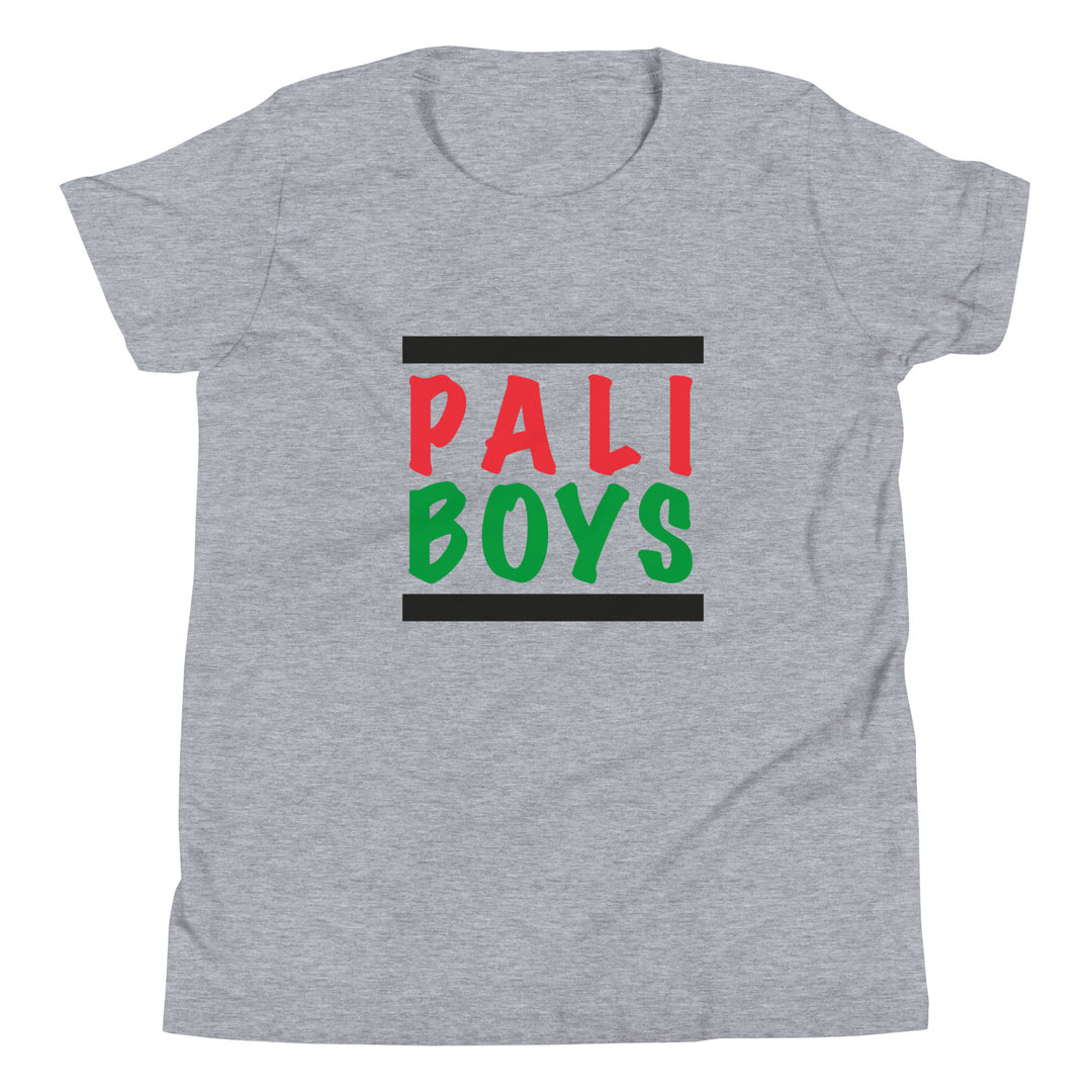 Youth Short Sleeve T-Shirt - Palestinian Boys, Heather