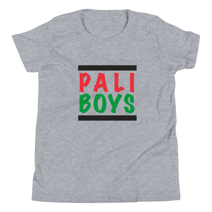Youth Short Sleeve T-Shirt - Palestinian Boys, Heather