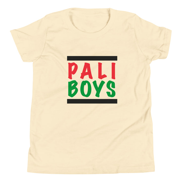 Youth Short Sleeve T-Shirt - Palestinian Boys, Natural