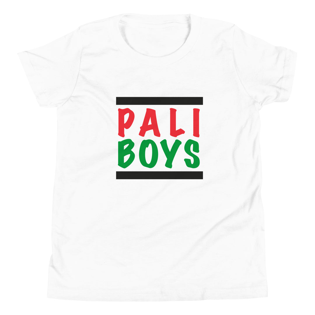 Youth Short Sleeve T-Shirt - Palestinian Boys, White