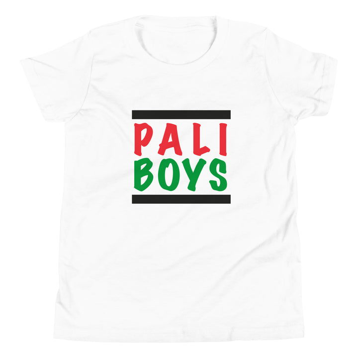 Youth Short Sleeve T-Shirt - Palestinian Boys, White