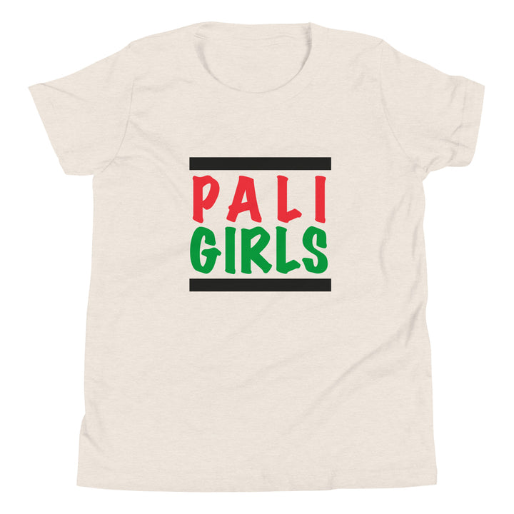 Youth Short Sleeve T-Shirt - Palestinian Girls, Heather Dust