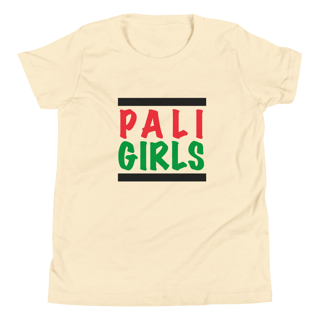 Youth Short Sleeve T-Shirt - Palestinian Girls, Natural