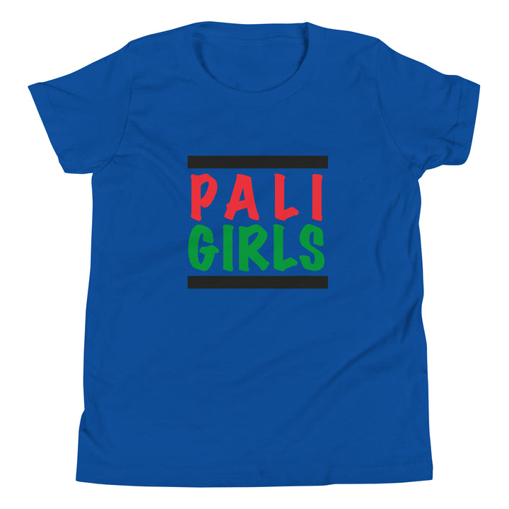 Youth Short Sleeve T-Shirt - Palestinian Girls, True Royal
