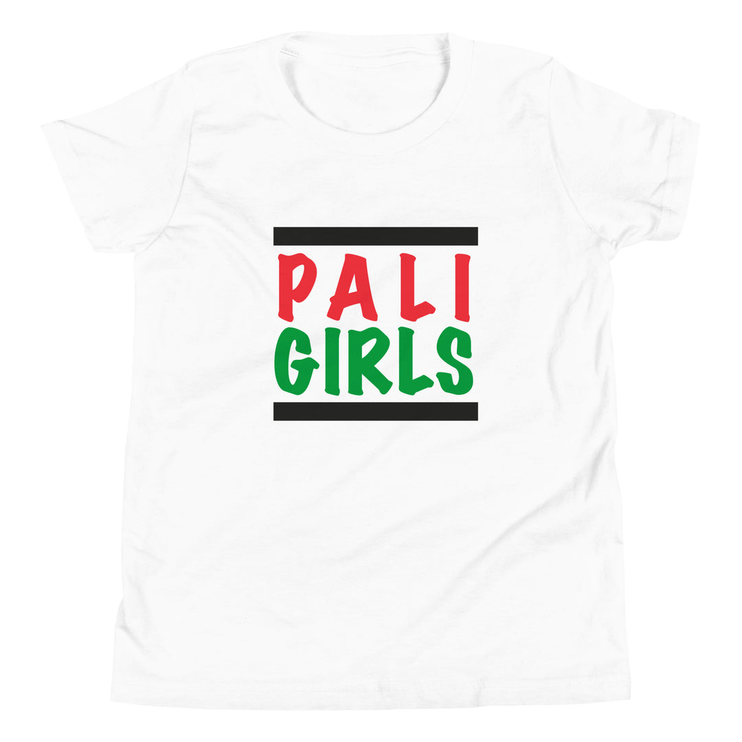 Youth Short Sleeve T-Shirt - Palestinian Girls, White