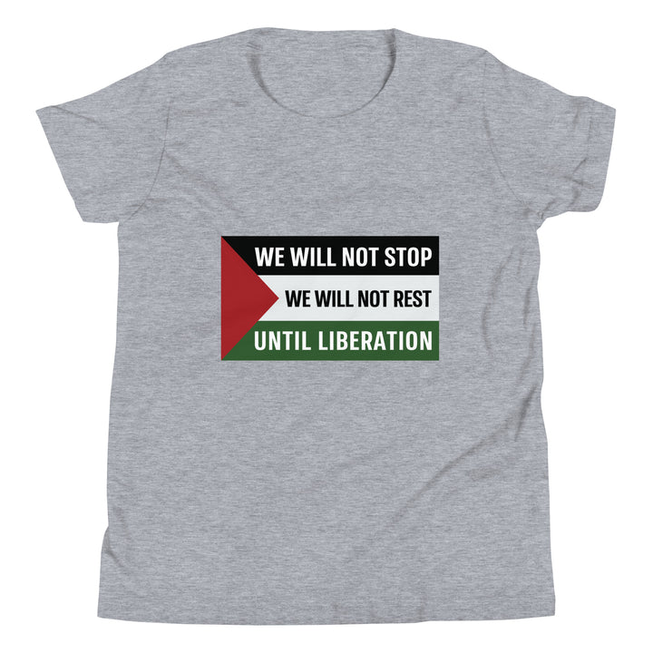 Youth Short Sleeve T-Shirt - We Will Not Stop, Heather