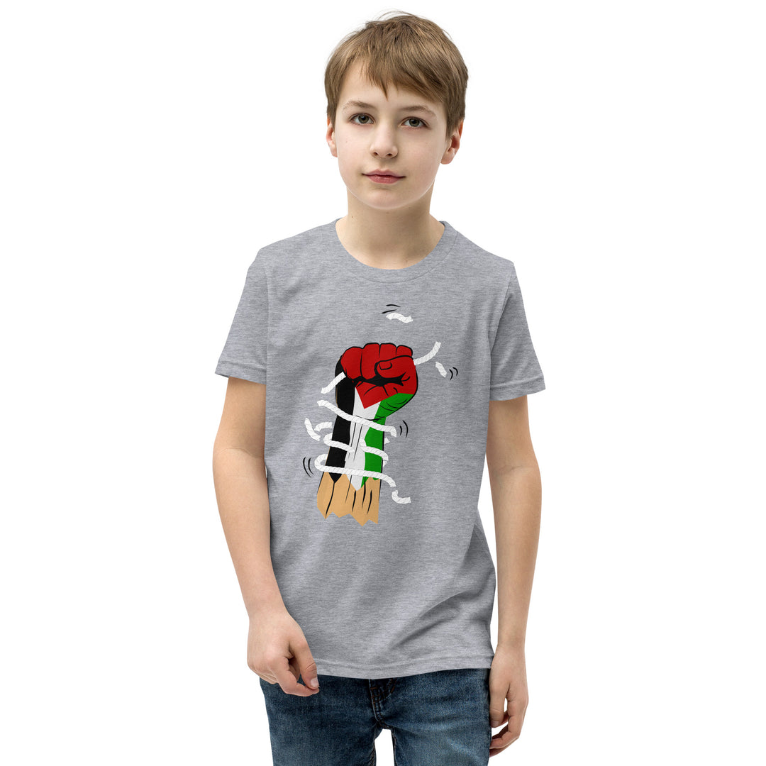 Youth Short Sleeve T-Shirt | Palestine Hand