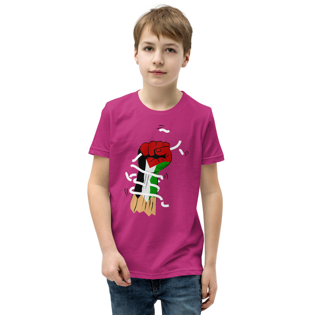 Youth Short Sleeve T-Shirt | Palestine Hand